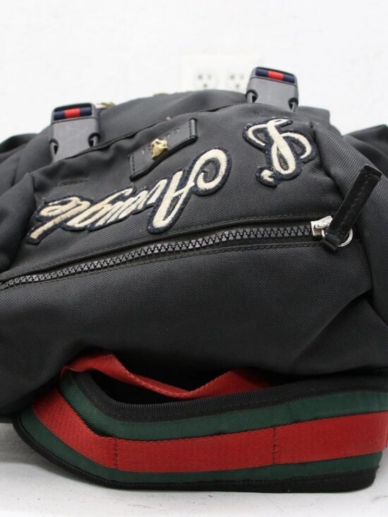 GUCCI Tiger Head 429037 Embroidery Nylon Backpack - Black main image 5